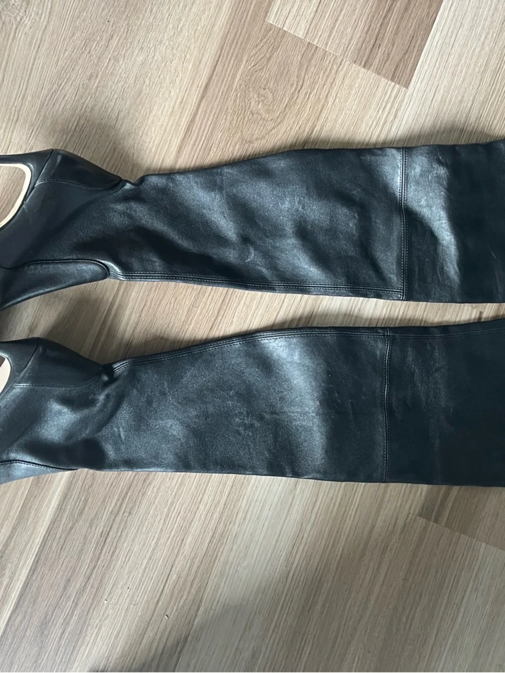 Stuart Weitzman Black Over-the-Knee Pointed Toe Stiletto Boots - Picture 3 of 8